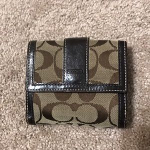 Authentic coach wallet